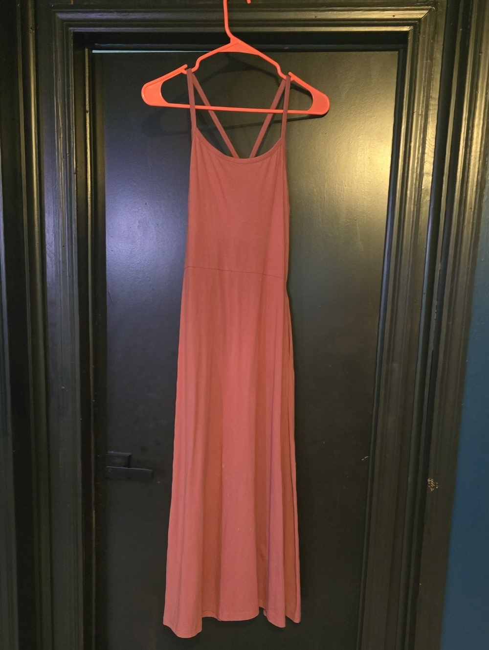 Pact Dusty Pink Fit & Flare Midi Dress with Pockets